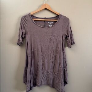 American Eagle Outfitters Striped Brown Blouse